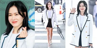 10 Potret Penampilan Perdana Son Ye Jin Usai Melahirkan, Tubuh Tetap Langsing Saat OTW Paris - Wajah Semakin Mirip Hyun Bin