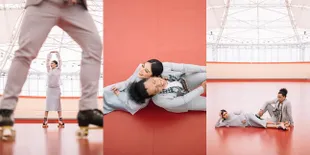 10 Potret Prewedding Arie Kriting dan Indah Permatasari, Romantis Main Sepatu Roda Berdua