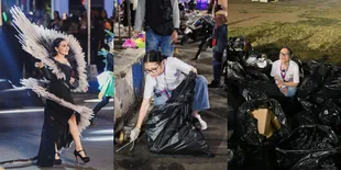 10 Potret Prilly Latuconsina di Jember Fashion Carnaval 2023, Banjir Pujian Pakai Kostum dari Sedotan Bekas - Ikut Pungut Sampah Usai Acara