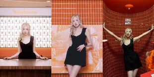 10 Potret Rose BLACKPINK di Sulhwasoo Pop-Up Store, Cantik Pakai Little Black Dress