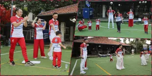 10 Potret Serunya Keluarga Yudhoyono Rayakan Hari Kemerdekaan, Lomba Balap Karung Hingga Makan Kerupuk