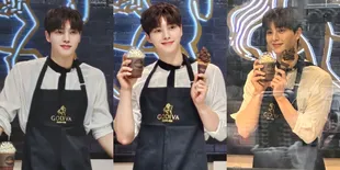 10 Potret Song Kang Jadi Karyawan Part Time, Suguhkan Minuman dan Es Krim - Event Perpisahan sebelum Wamil