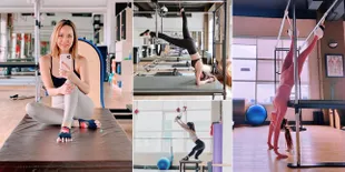 10 Potret Sporty Bunga Citra Lestari Saat Latihan Pilates, Pamer Abs Killer Hingga Body Goals