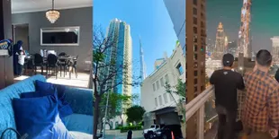 10 Potret Sudut Apartemen Mewah Tempat Tinggal Anang dan Ashanty di Dubai, Balkon Menghadap Langsung ke Burj Khalifa