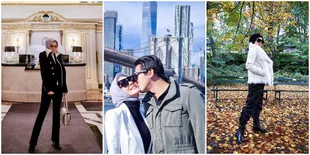 10 Potret Syahrini di New York, Tampil Menawan Dengan OOTD Mewah - Pamer Dicium Reino Barack
