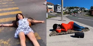 10 Potret Tingkah Nyeleneh Lucinta Luna, Dari Salto di Gurun Sampai Panjat Pohon