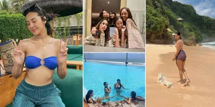 11 Potret Hot Anya Geraldine Pakai Bikini Two Piece Saat Liburan di Bali, Netizen Jadi Auto Zoom