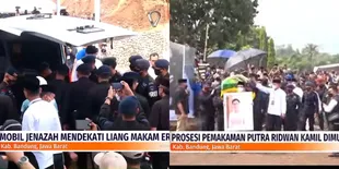 11 Potret Kedatangan Jenazah Eril di Lokasi Pemakaman, Disambut Hangat Oleh Masyarakat dan Pejabat Publik