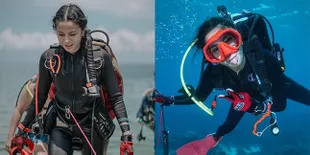 11 Potret Kirana Larasati Diving di Laut Indonesia, Menyelam Bareng Hiu Paus - Temukan Bunga Karang Raksasa
