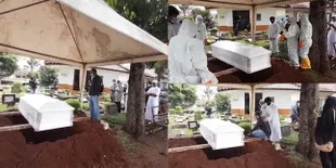 11 Potret Pemakaman Jenazah Soraya Abdullah, Dilakukan Sesuai Protokol Covid-19 - Dihadiri Oleh Keluarga Saja