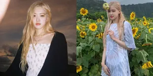 11 Potret Rose BLACKPINK di Hawaii, Main Gitar - Pose di Kebun Bunga Matahari