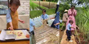 11 Potret Serunya Claire Anak Shandy Aulia Rekreasi Sekolah Pertama Ditemani Sang Bunda, Panen Padi - Masak Pizza Sendiri