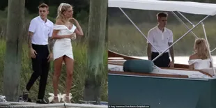 11 Foto Justin Bieber dan Hailey Baldwin Sebelum Wedding Dinner, Santai Pakai Kaos