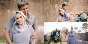 12 Momen Irish Bella Berhijab di Maternity Shoot Terbaru, Cantik Bagai Bidadari!