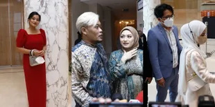 12 Potret Tamu Undangan Resepsi Ria Ricis dan Teuku Ryan, Titi Kamal Pakai Dress Merah Merona - Nissa Sabyan Dateng Bareng Ayus