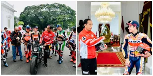 15 Potret Pembalap MotoGP Bertemu Presiden Jokowi di Istana Negara, Bakal Geber Motor MotoGP di Jalanan Jakarta!