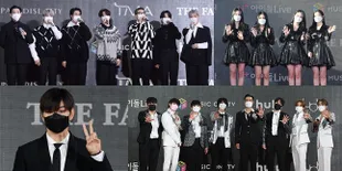 16 Potret Parade Red Carpet 2021 The Fact Music Awards yang Bertabur Idol-Idol K-Pop Populer: BTS - SUPER JUNIOR