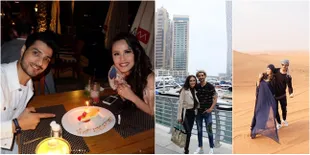 1st Wedding Anniversary Vin Rana - Nita Sofiani, Mesra di Dubai