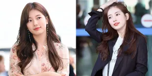 2 Gaya Beda Suzy Dalam Sehari, Cantik & Terlihat Makin Chubby 