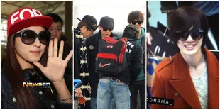 2PM Sistar Infinite B2ST - di Bandara Incheon Menuju Jakarta