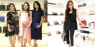 3 Bumil Cantik & Olla Ramlan, Jadi Undangan di Butik Tas Mewah