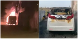 5 Potret Alphard Via Vallen yang Dibakar Orang tak Dikenal, Sempat Meledak & Nyaris Kena Rumah