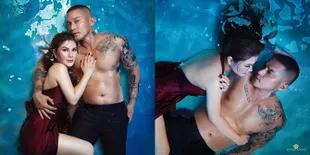 6 Foto Prewedding Miller Khan dan Kekasih yang Epik Banget, Mesra Basah-Basahan di Kolam Sampai Disebut 'Mermaid dan Aqua Man'