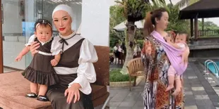 6 Potret Aksi Zaskia Gotik Joget Sambil Gendong Anak yang Dihujat Netizen, Disebut Tidak Aman - Si Kecil Pegangan Erat