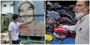 6 Potret Baim Wong Borong Baju Untuk Korban Bencana, Sampai Sewa Truk Bergambar Dirinya!