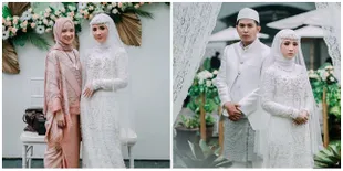 6 Potret Pernikahan Kakak Nissa Sabyan, Anggun Dalam Balutan Busana Serba Putih