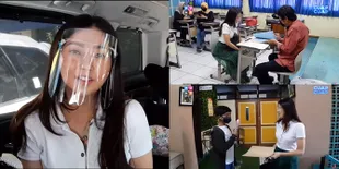 6 Potret Sarwendah Terima Rapor Betrand Peto, Sempat Hela Napas Panjang Melihat Hasilnya