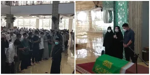6 Potret Shalat Jenazah Ayah Ria Ricis & Oki Setiana Dewi, Diimami Ustaz Yusuf Mansur & Diikuti Ratusan Santri