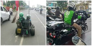 7 Driver Ojek Online Ini Pakai Motor yang Nggak Biasa, Ada yang Pakai Moge!