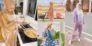 7 Foto Inspirasi Fashion Hijab Ramadan ala Dian Pelangi, Stylish dan Anggun Banget