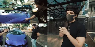 7 Foto Mobil Lamborghini Atta Halilintar Berubah Jadi Ungu, Demi Penuhi Keinginan Aurel Hermansyah