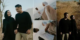 7 Foto Prewed Perdana Kesha Ratuliu dan Adhi Permana di Bali, Romantis - Menyatu dengan Alam