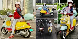 7 Foto Ussy Sulistiawaty yang Tetap Cantik Saat Naik Motor, Ternyata Sudah Bisa Sejak Kelas 2 SMP