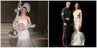 7 Gaun Pernikahan Nyeleneh & Tiada Dua, Berani Pakai Ini di Hari Spesialmu?