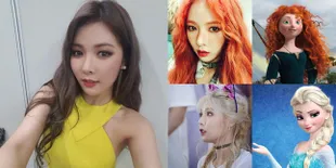 7 Gaya dan Fashion HyunA Yang Mirip Dengan Princess Disney