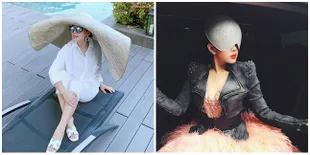 7 Hiasan Kepala Super Unik Yang Pernah Dikenakan Syahrini, Bentuknya Nyentrik Abis!