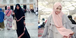 7 Momen Kades Cantik Angel Emitasari Ibadah Umrah ke Tanah Suci
