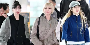 7 Potret 2NE1 Terbang ke Jakarta dari Bandara Incheon, CL Berangkat Terpisah - Park Bom Siap Sapa Blackjack Indonesia