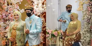 7 Potret Acara Tujuh Bulanan Aurel Hermansyah yang Digelar Mewah Abis, Bumil Cantik dengan Kebaya Hijau - Atta Berkali-Kali Cium Perut Istri