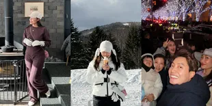 7 Potret Ayu Dewi Liburan Dadakan ke Jepang, Seru Main Salju - Hang Out Bareng Luna Maya dan Edric Tjandra Sekeluarga