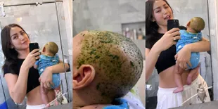 7 Potret Baby Don Anak Jessica Iskandar yang Makin Menggemaskan dengan Kepala Botak, Dibalur Seledri dan Lidah Buaya Agar Rambut Tumbuh Lebat
