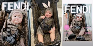 7 Potret Baby Rayyanza Ikutan Fendi Challenge Pakai OOTD Seharga 60 Juta, Netizen Cuma Bisa Ngenes: Menghibur Dompetku