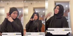 7 Potret Celine Evangelista Bagikan Tutorial Pakai Hijab yang Simple