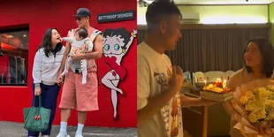 7 Potret Denny Sumargo Doa Pengen Anak Kedua di Ulang Tahun Sang Istri, Olivia Allan Malah Ingin Kado Lain