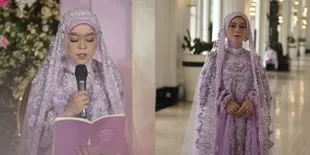 7 Potret Detail Penampilan Lesti Saat Pengajian, Cantik Penuh Aura Calon Pengantin - Gaunnya yang Bertabur Payet Jadi Sorotan