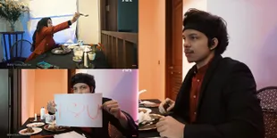 7 Potret Dinner Romantis Aurel Hermansyah dan Atta Halilintar Saat Isolasi Mandiri, Tetap Bisa Suap-Suapan Meski Jauh - Menunya Sederhana